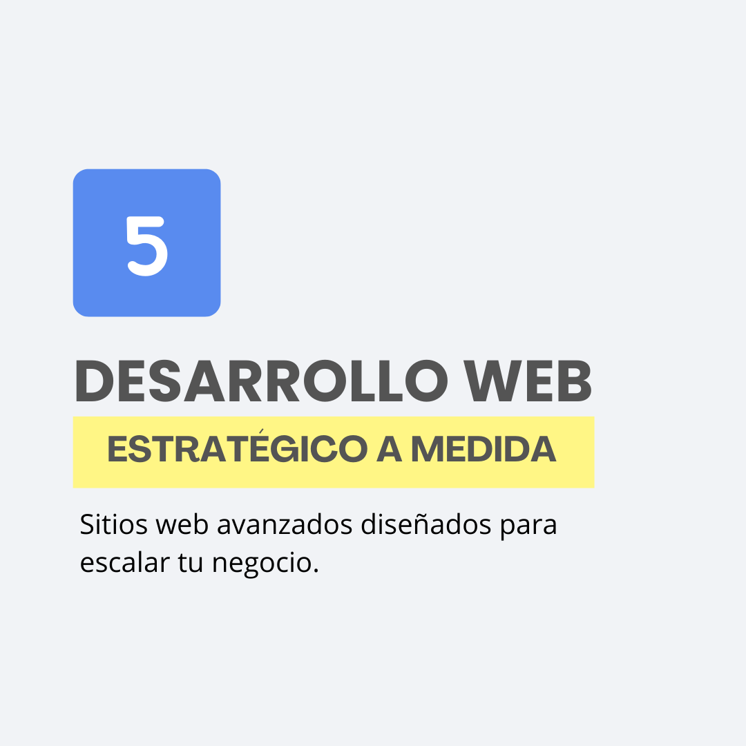 Plan 5: 🔥Desarrollo Web Estratégico a Medida