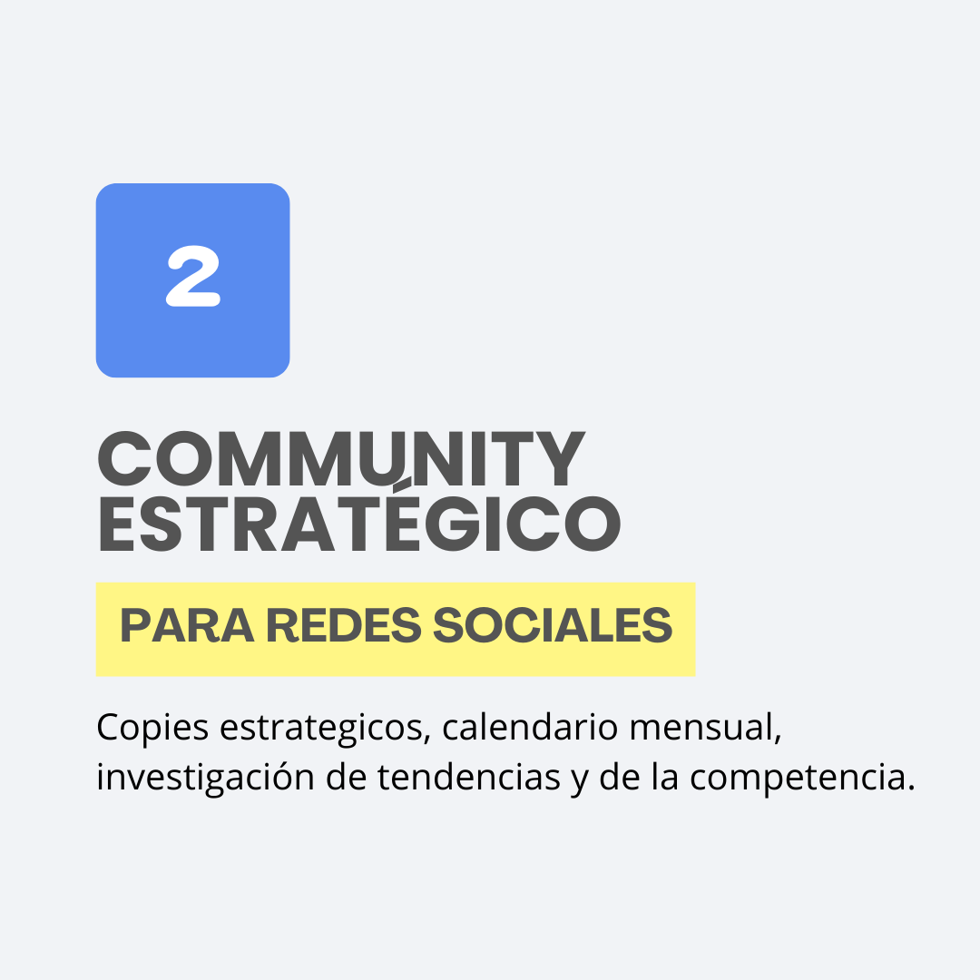 Plan 2: 📲Community Manager Estratégico (Sin Diseño)